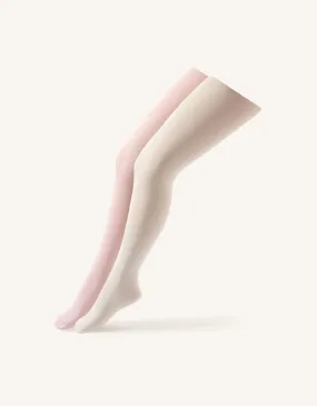 2-Pack Plain Tights Multi