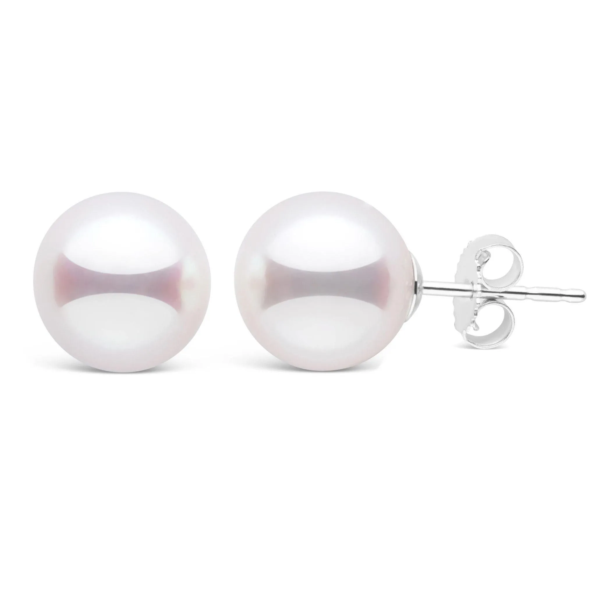 9.0-9.5 mm White Akoya AAA Pearl Stud Earrings