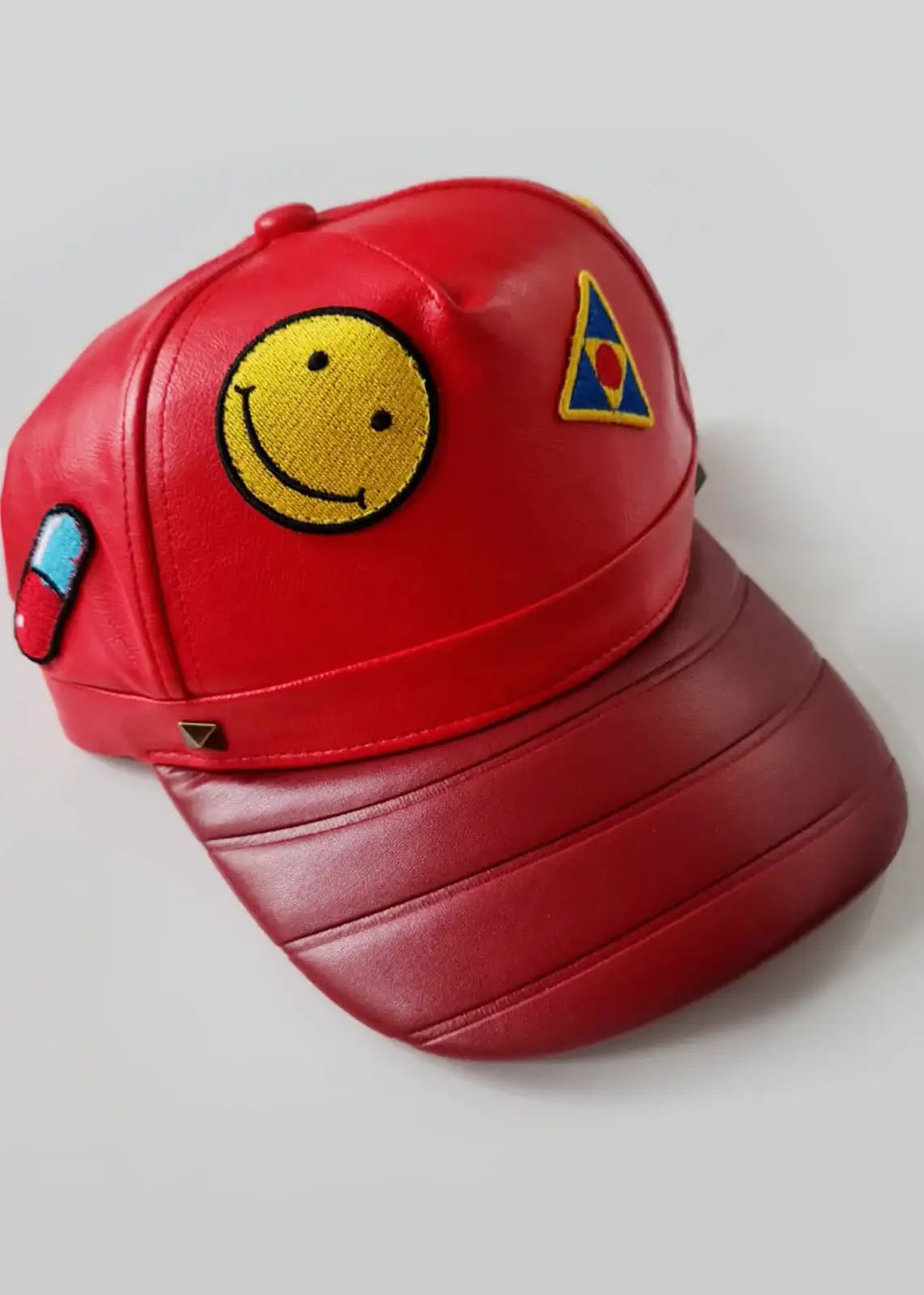 Akira Kaneda Red Patch Leather Hat Anime Movie