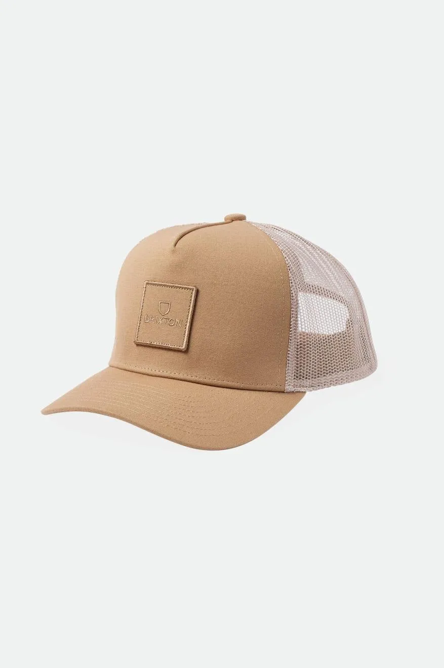 Alpha Block Netplus Trucker Hat - Sand/Sand