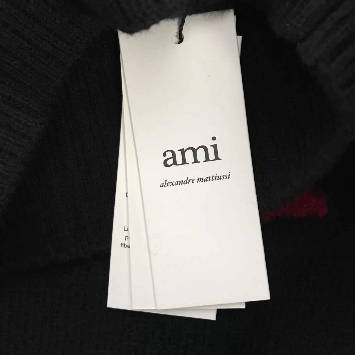 AMI PARIS  |Heart Unisex Wool Long Sleeves Plain Oversized Logo