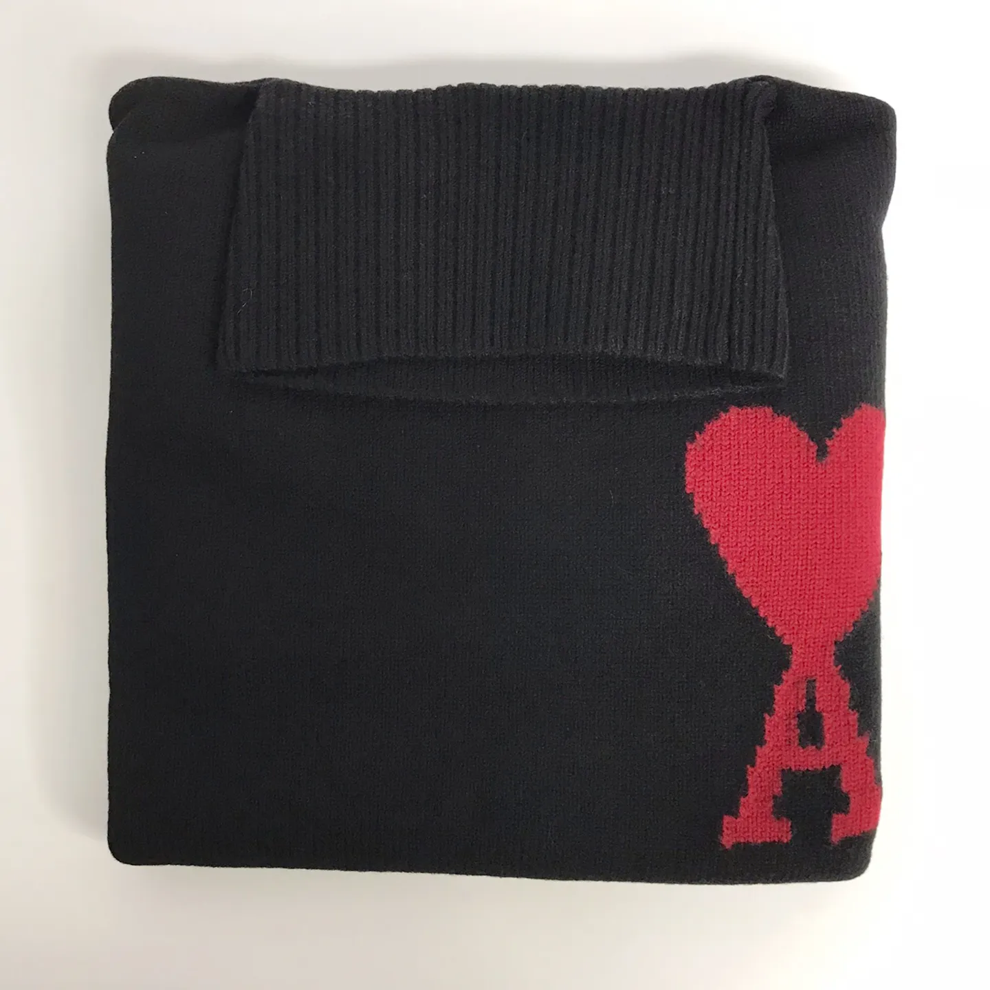 AMI PARIS  |Heart Unisex Wool Long Sleeves Plain Oversized Logo