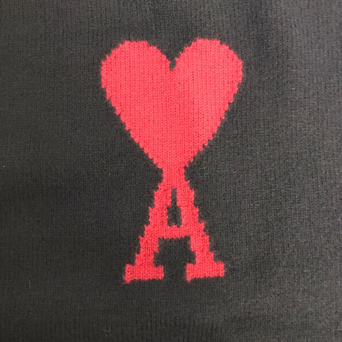 AMI PARIS  |Heart Unisex Wool Long Sleeves Plain Oversized Logo