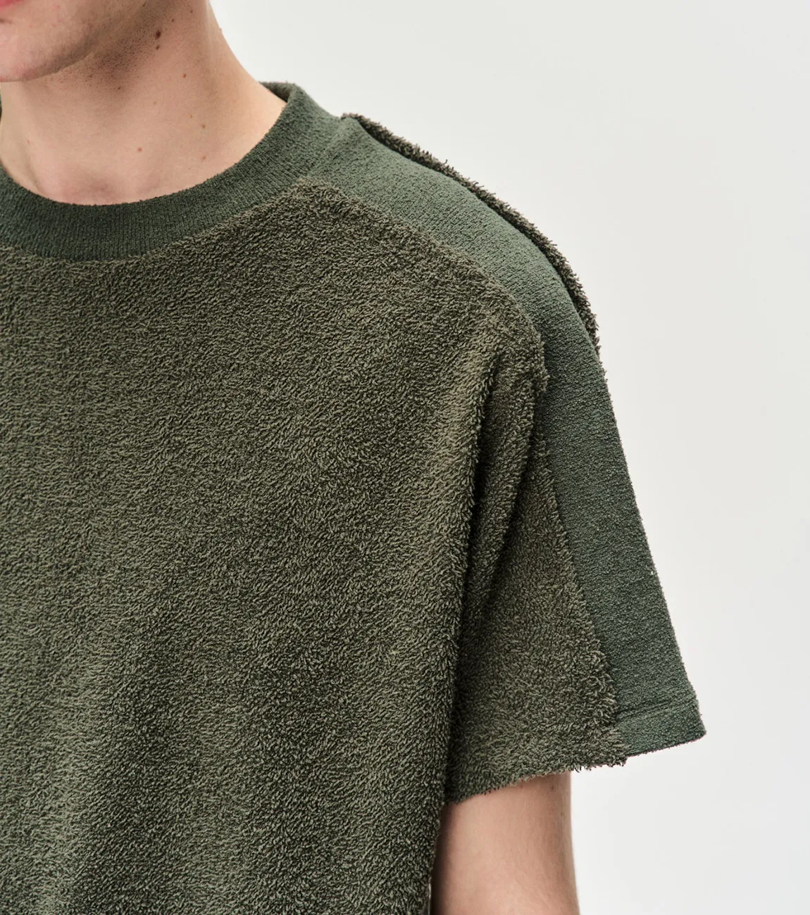 ANDERSSON BELL  |Nylon Street Style U-Neck Plain Cotton Short Sleeves