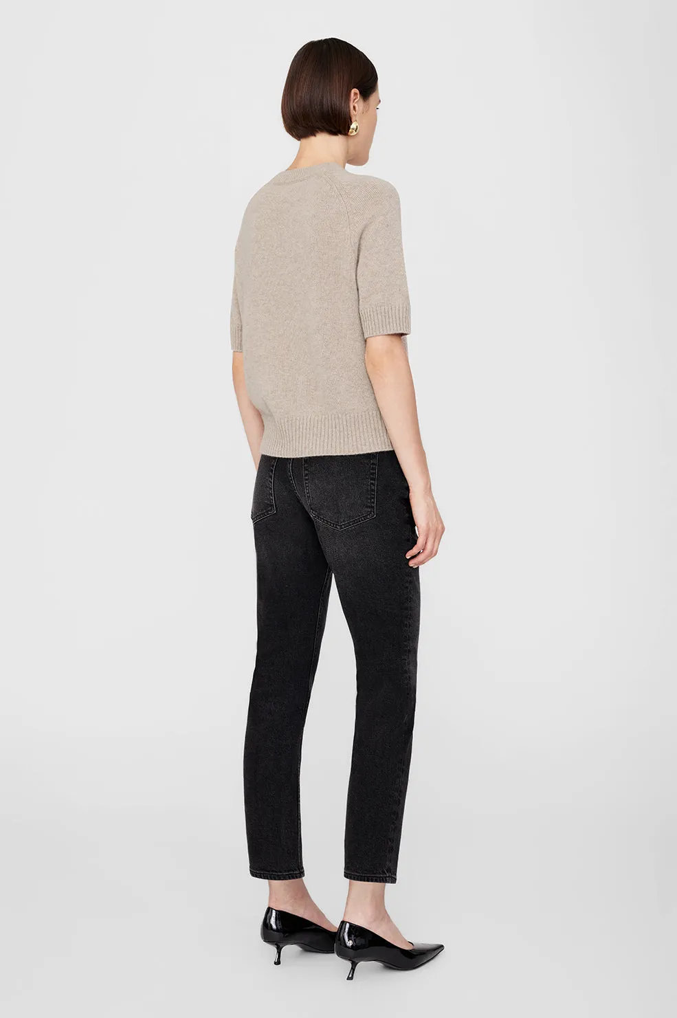  Anine Bing      Jackson Sweater - Brown Cashmere 