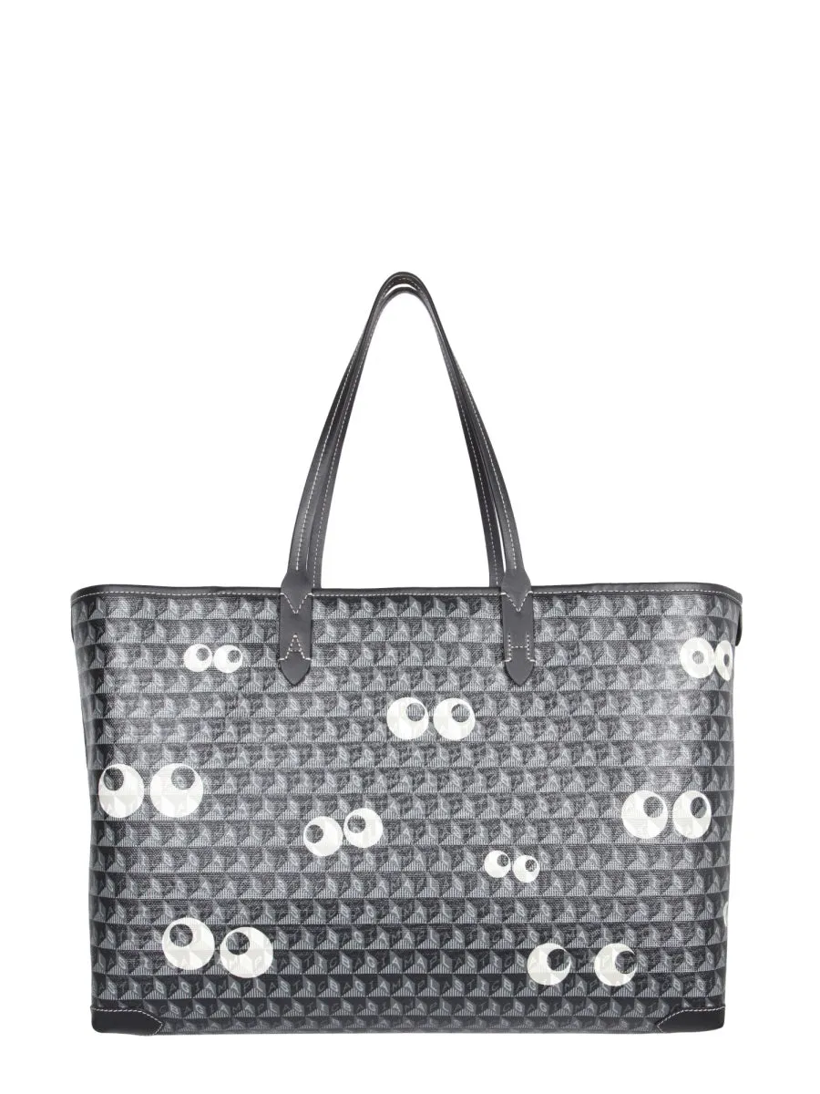 Anya Hindmarch Monogram Multi Eyes Printed Tote Bag