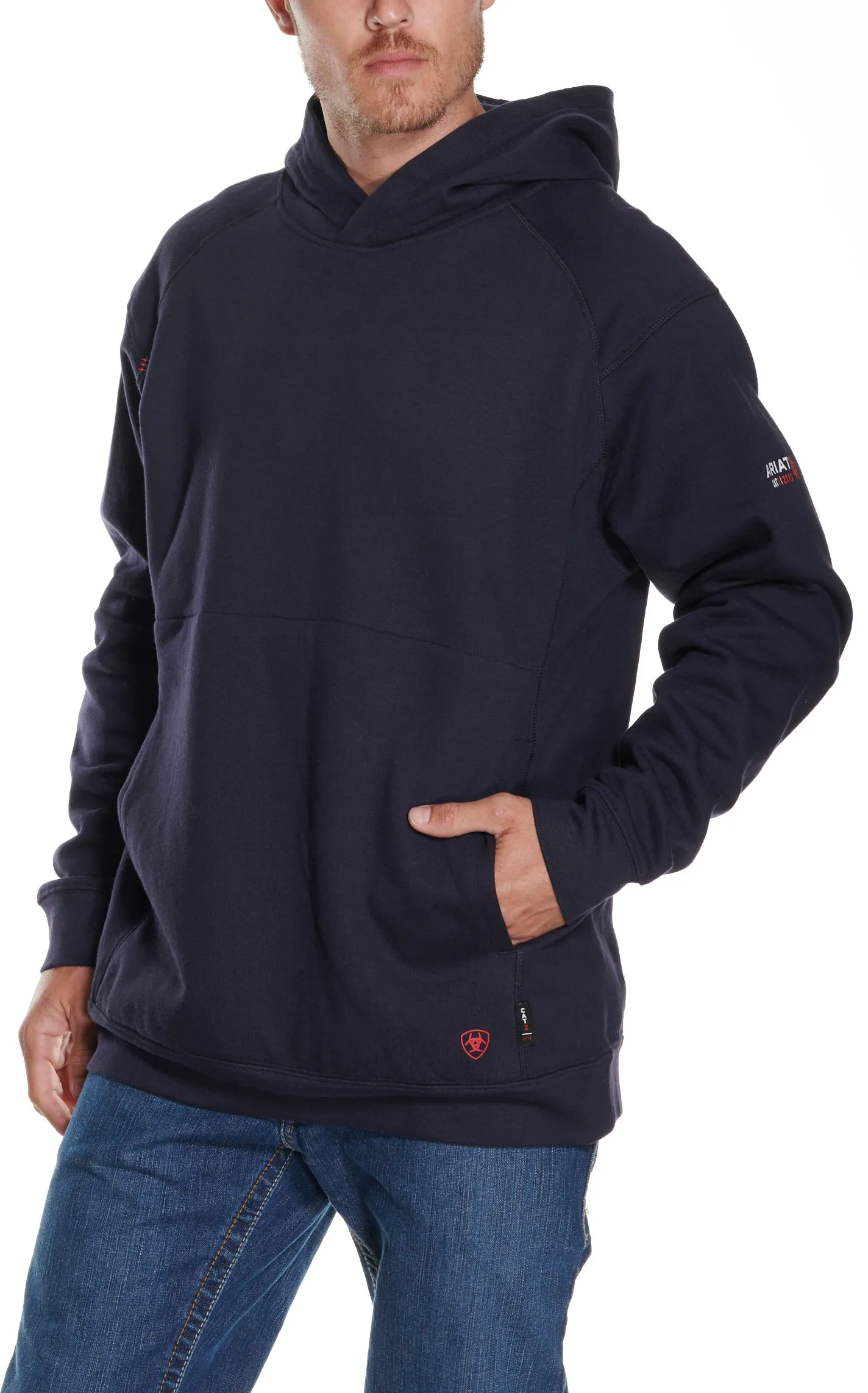 Ariat Men's FR Rev Navy CAT 2 Pullover Hoodie