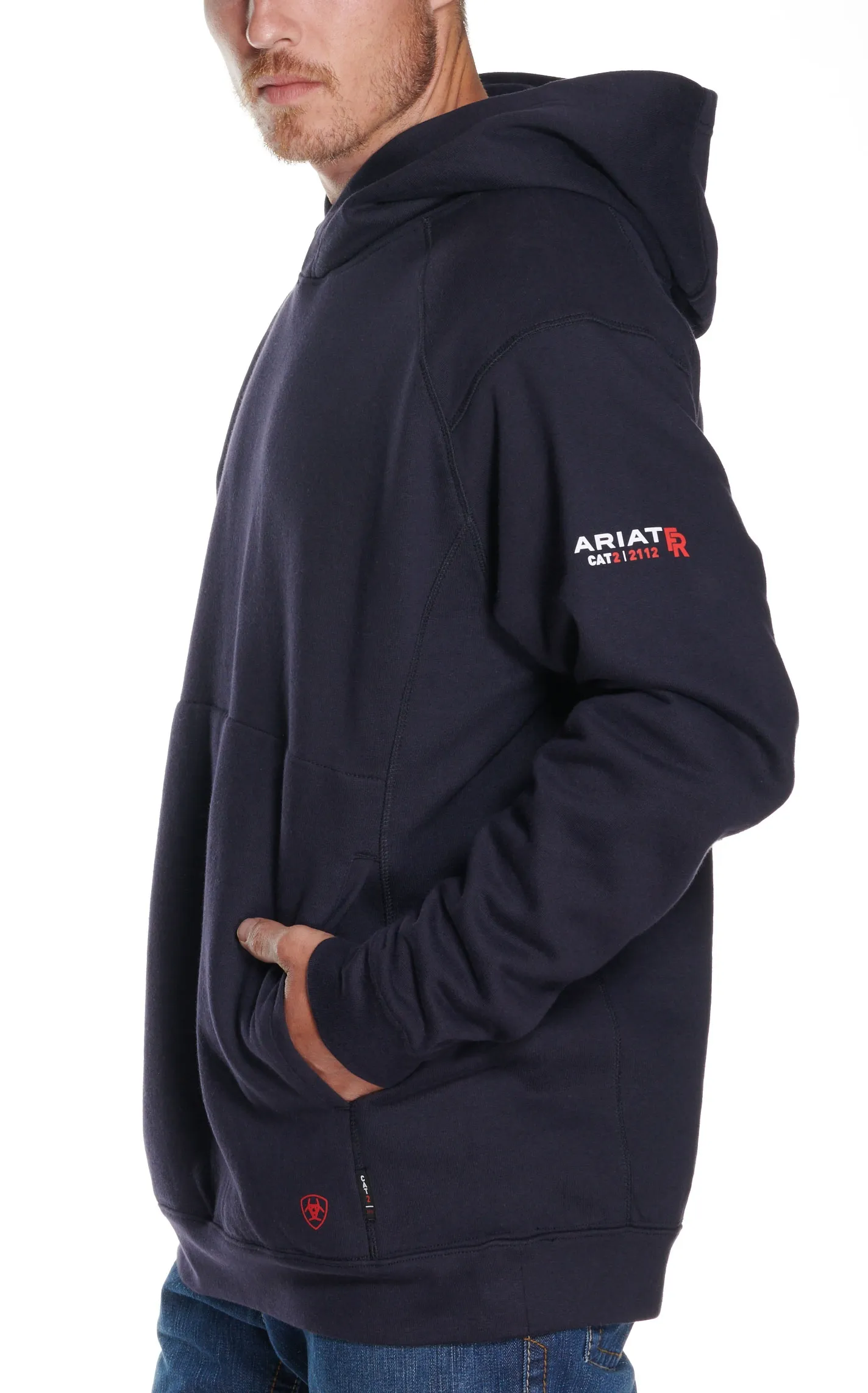 Ariat Men's FR Rev Navy CAT 2 Pullover Hoodie