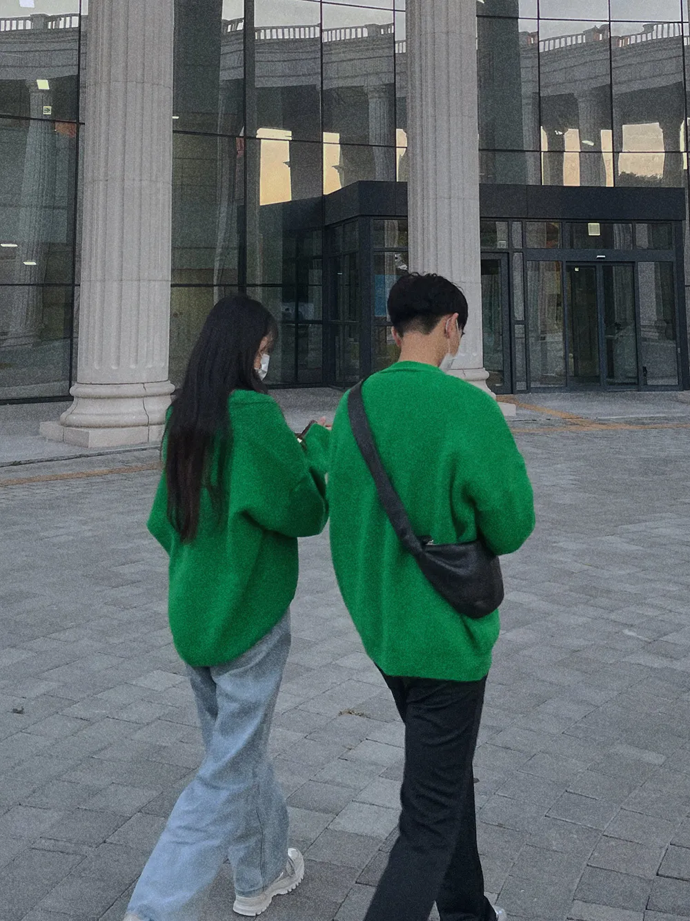 ASCLO  |Unisex Street Style Long Sleeves Plain Oversized Sweaters