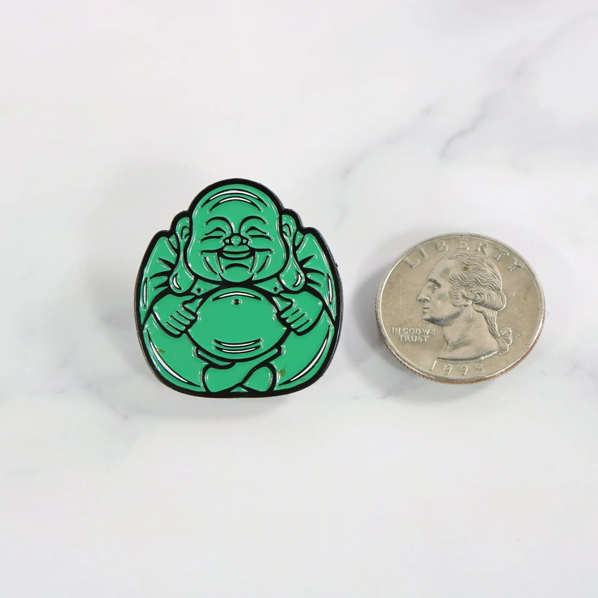 Asian Heritage Buddha Fitted Cap Pin | Enamel Pin for Side Patch Fitted Hat