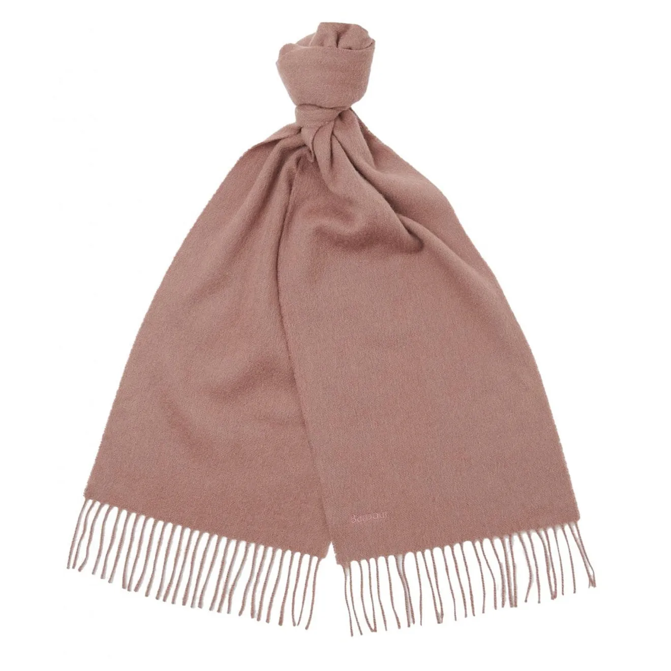 Barbour Womens Lambswool Scarf Rosewood