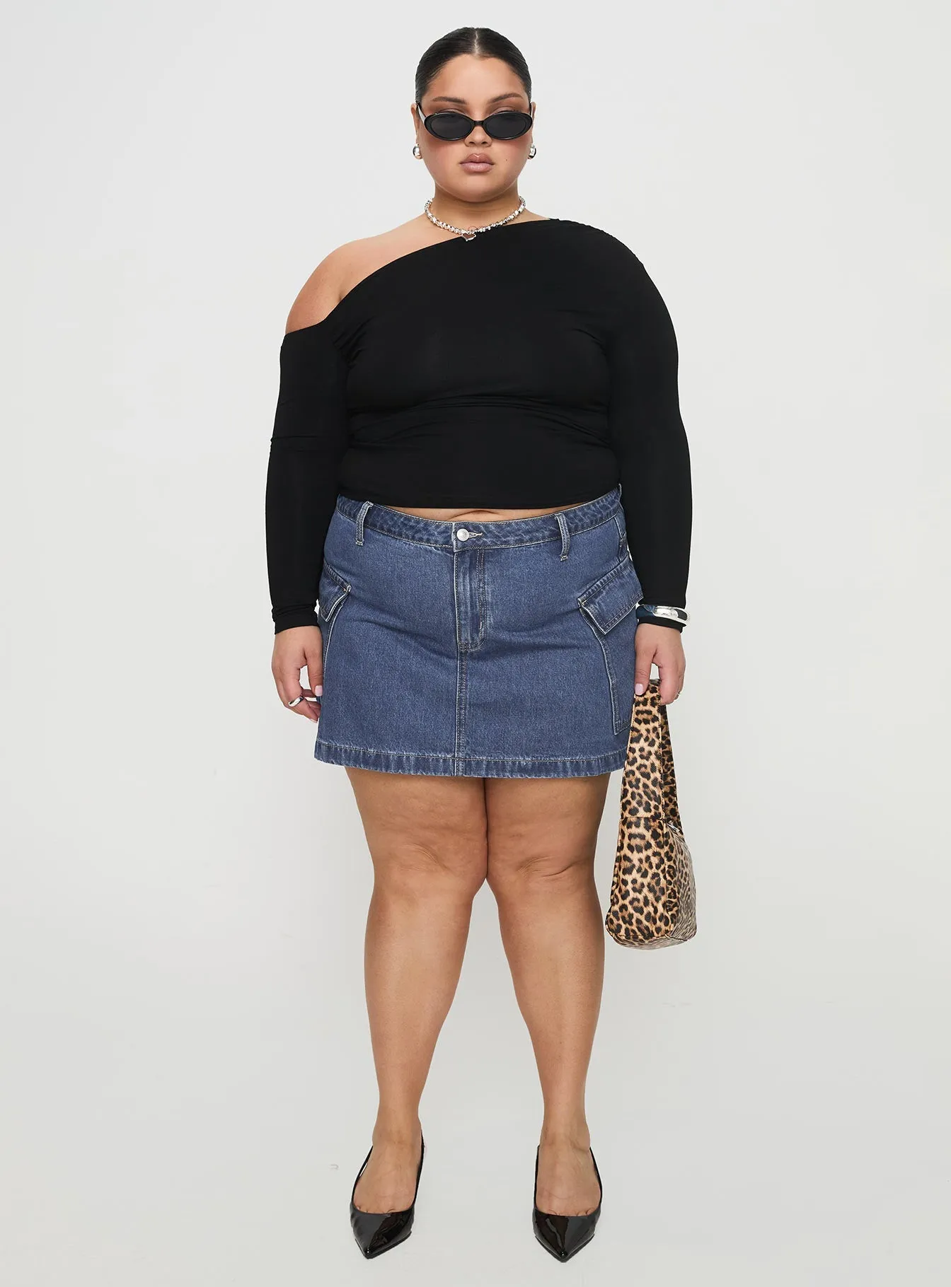 Beller Long Sleeve Top Black Curve