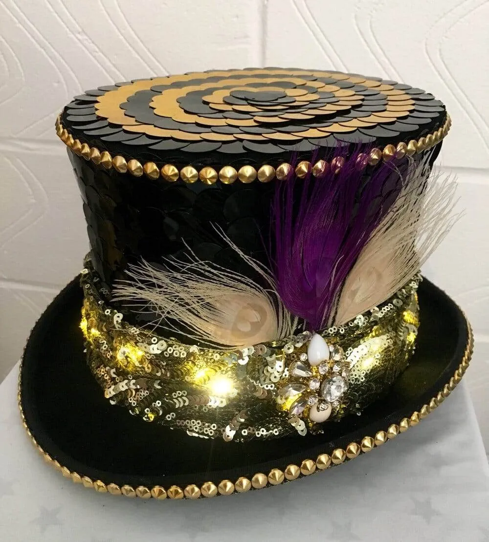 Bespoke Sequin Top Hat