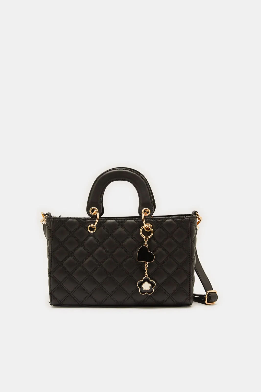 Black Quilted Day Bag