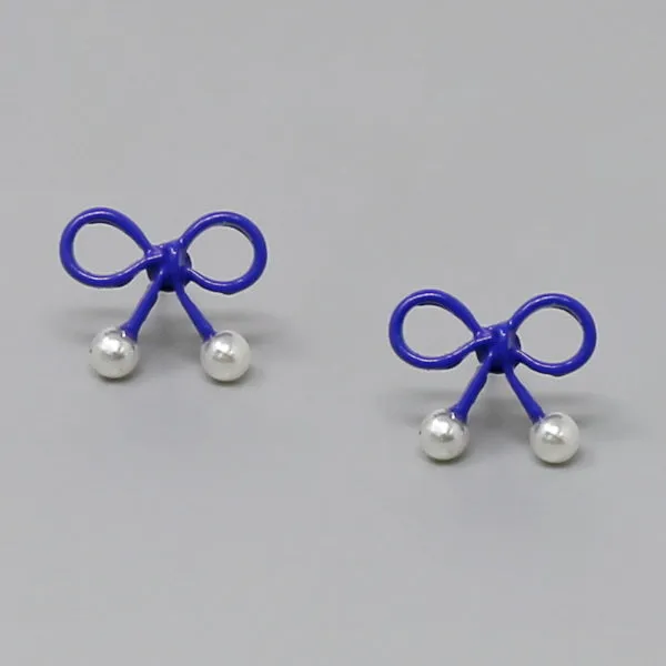 Bow Ribbon Stud Earrings