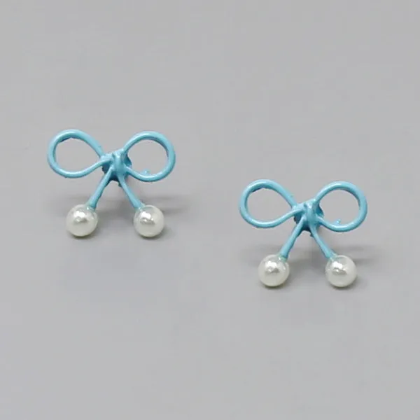 Bow Ribbon Stud Earrings