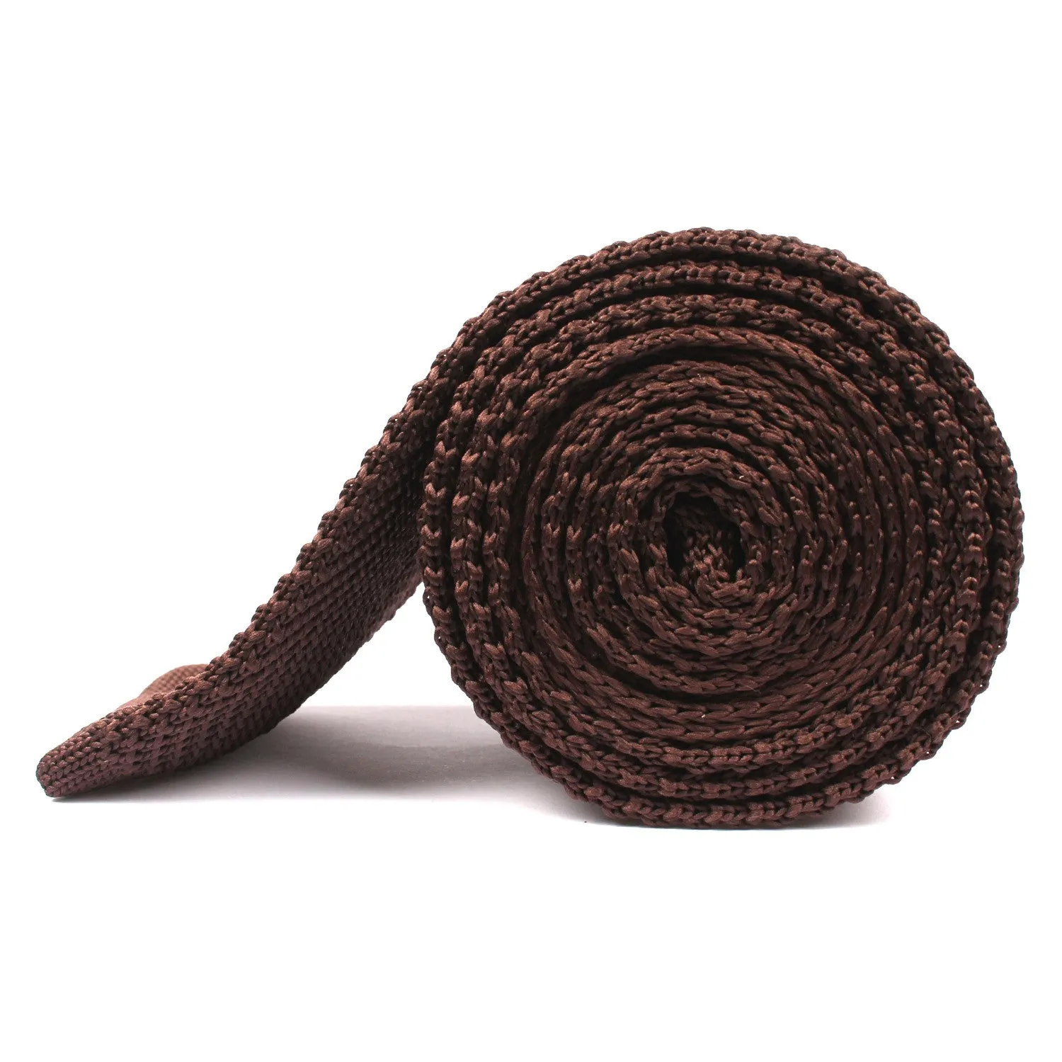 Brown Knitted Tie