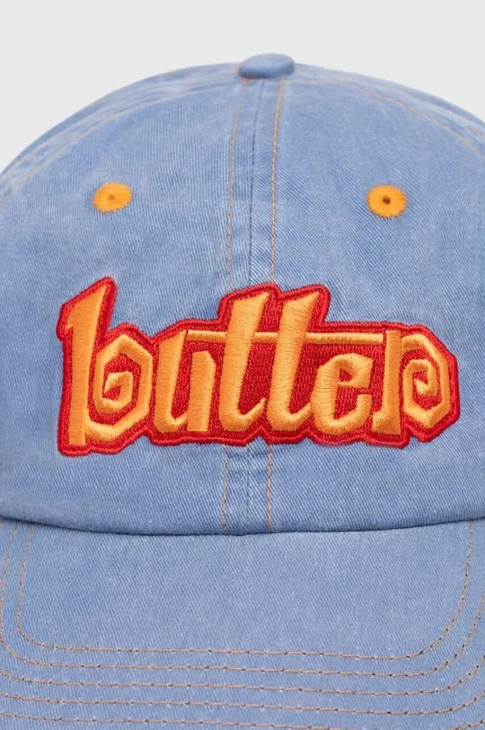 Butter Goods cotton baseball cap Swirl 6 Panel Cap blue color BGQ1247301