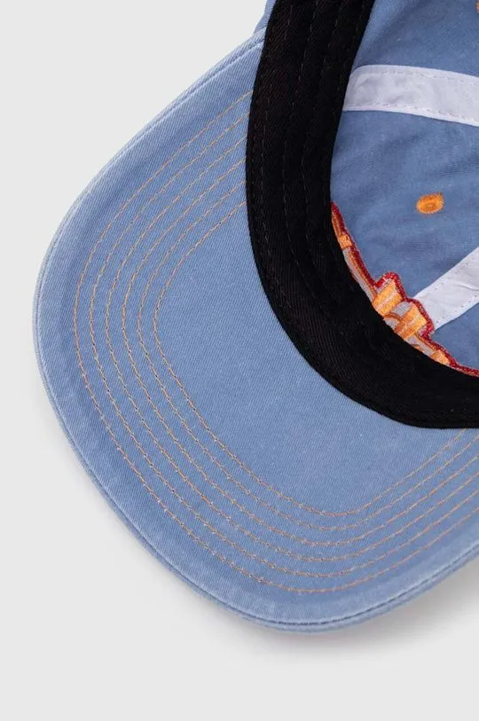 Butter Goods cotton baseball cap Swirl 6 Panel Cap blue color BGQ1247301