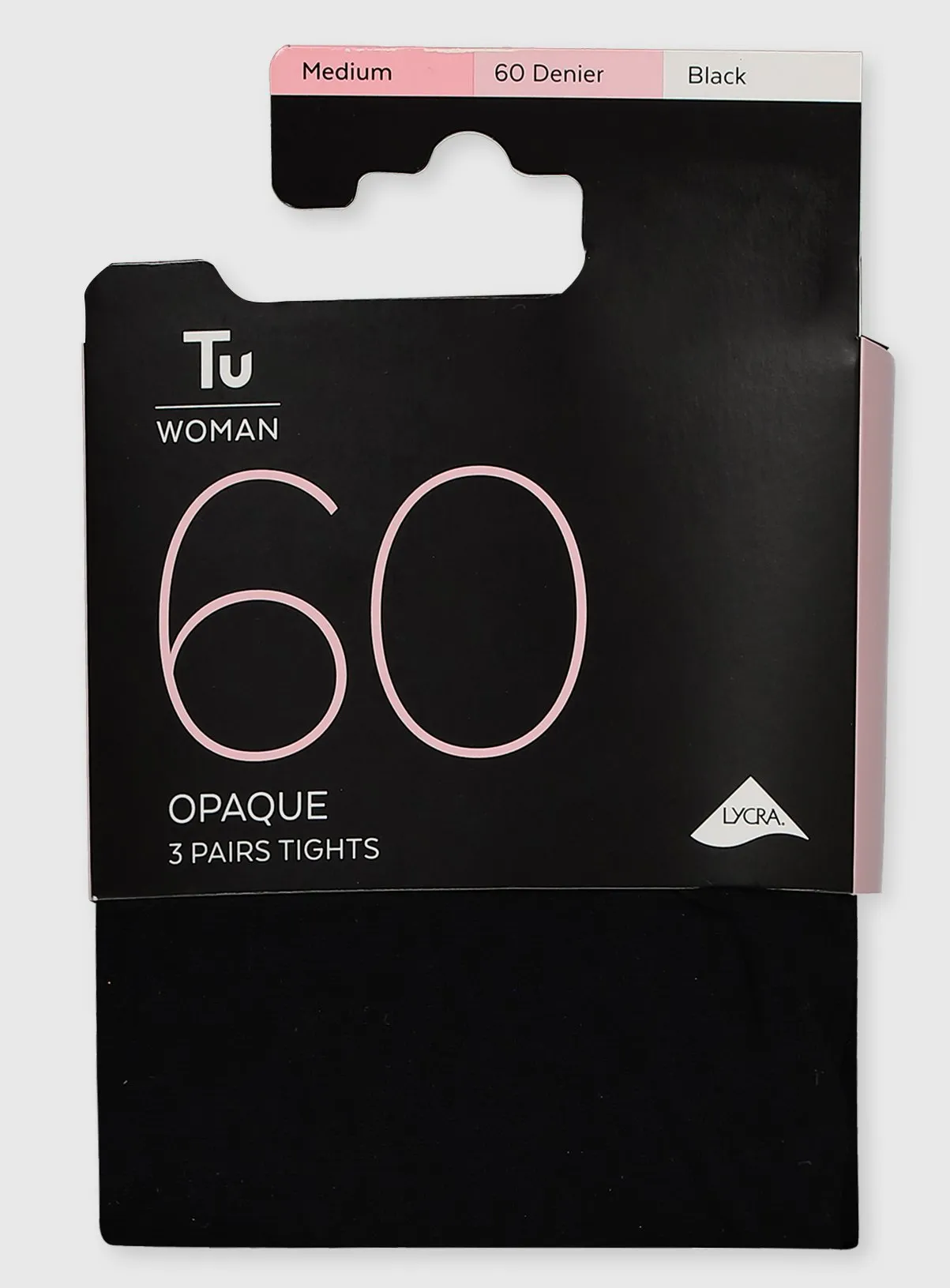 Buy Black 60 Denier Opaque Tights 3 Pack L | Tights | Tu