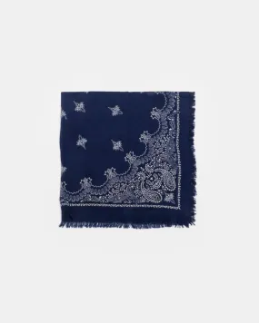 Carre Bandana Scarf in Navy