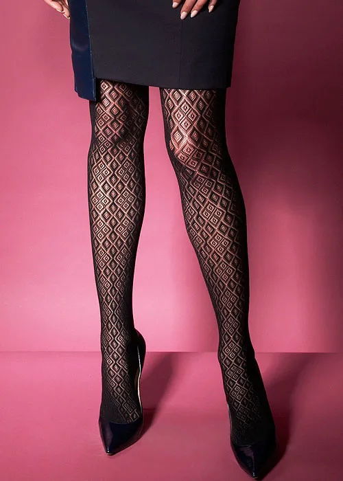 Charnos Diamond Print Net Tights ()