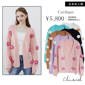 Chicwish  |Flower Patterns Casual Style Long Sleeves Party Style