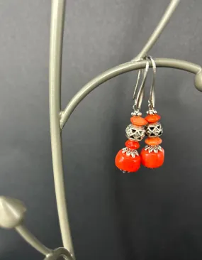 Coral Earrings