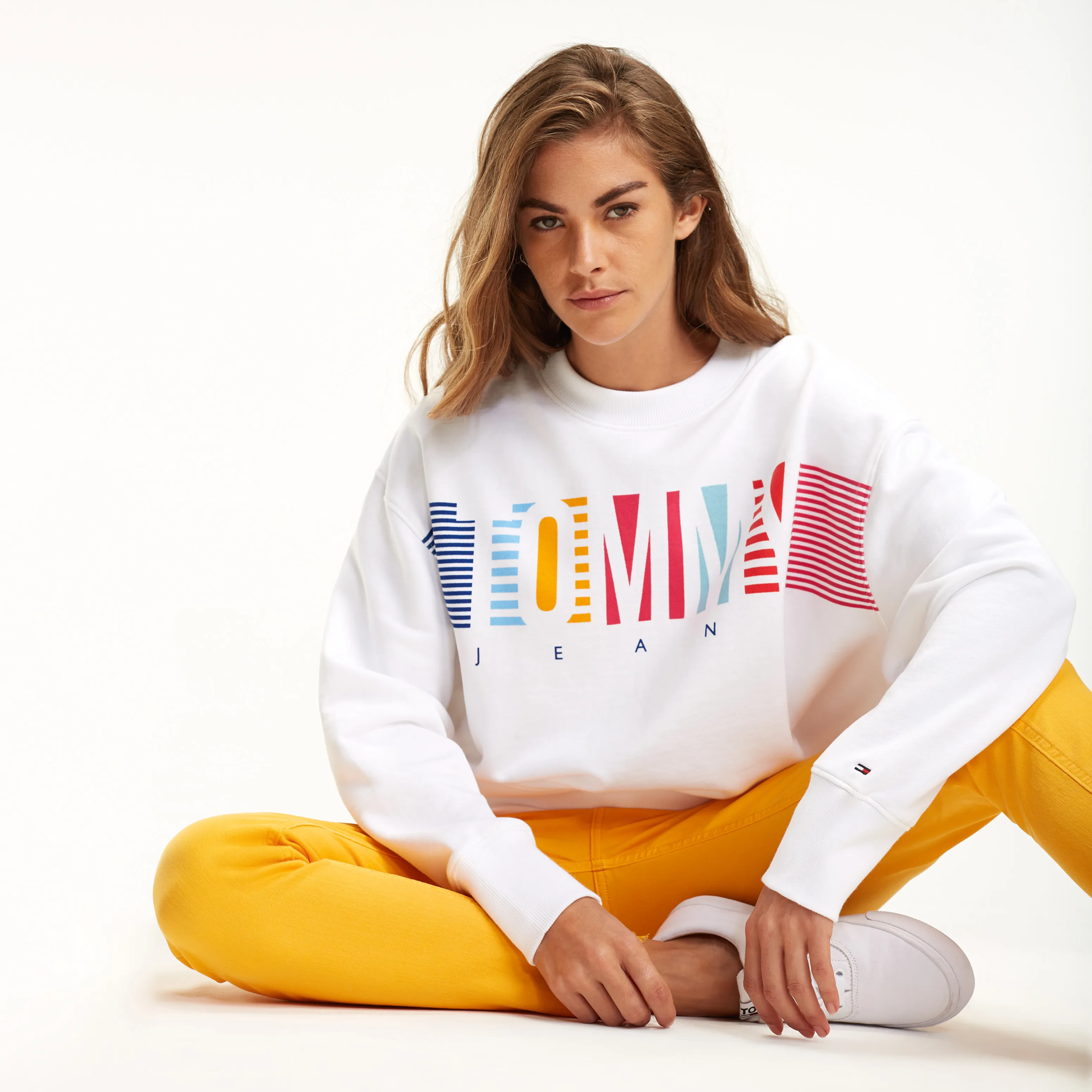 Cotton Graphic Logo Sweatshirt | Hoodies | Tommy Hilfiger