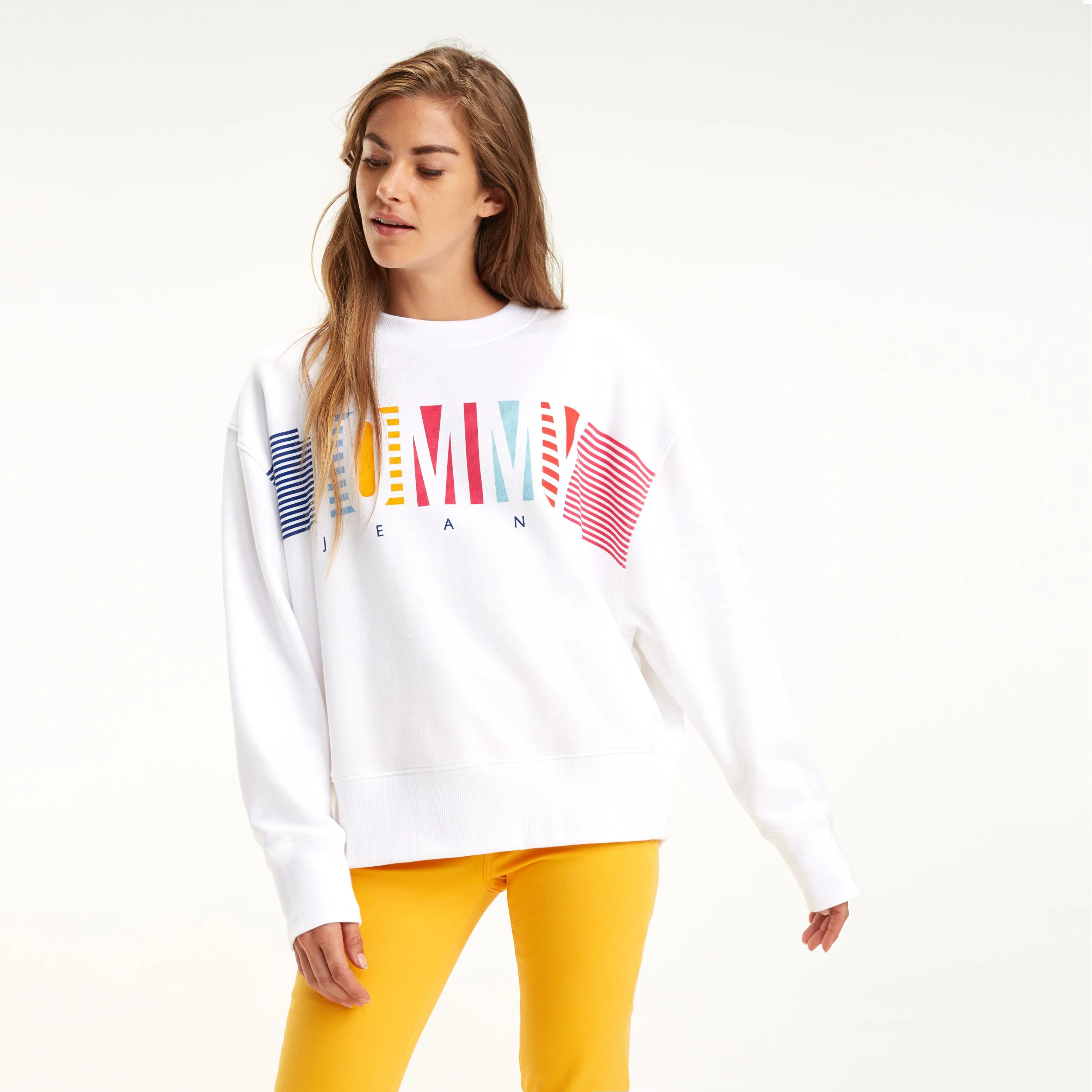 Cotton Graphic Logo Sweatshirt | Hoodies | Tommy Hilfiger