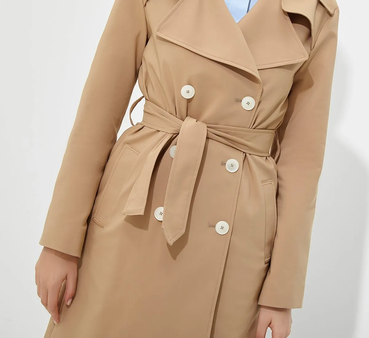 Cotton trench coat