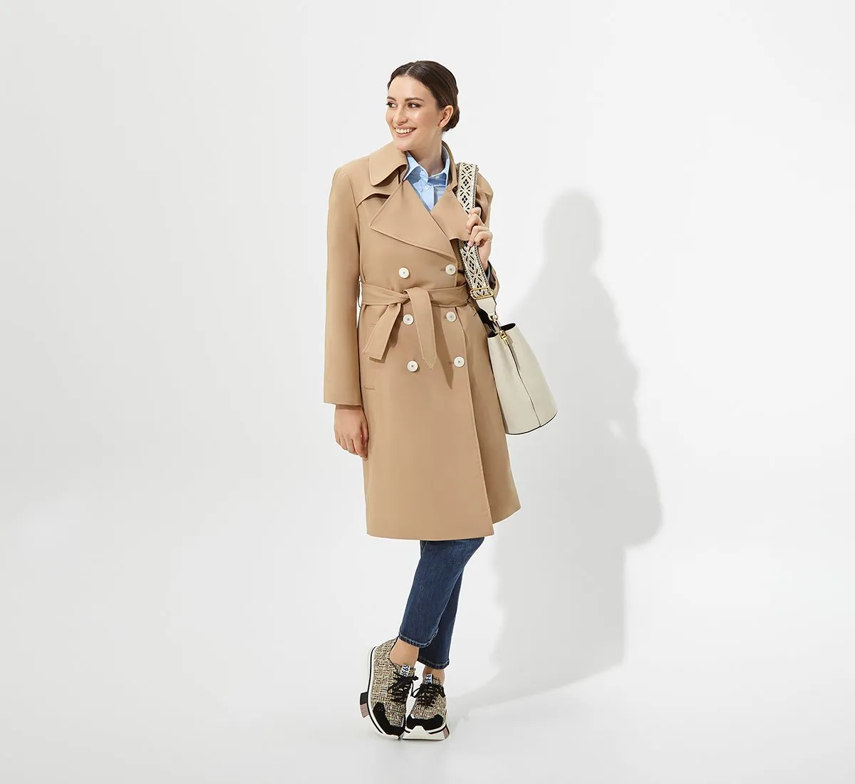 Cotton trench coat