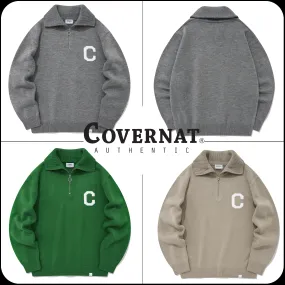 COVERNAT  |[COVERNAT]★C Logo Half Zip Up Knit