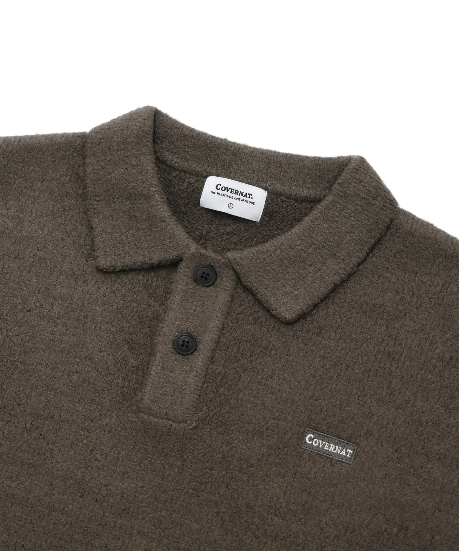 COVERNAT  |[COVERNAT]★mohair collar knit