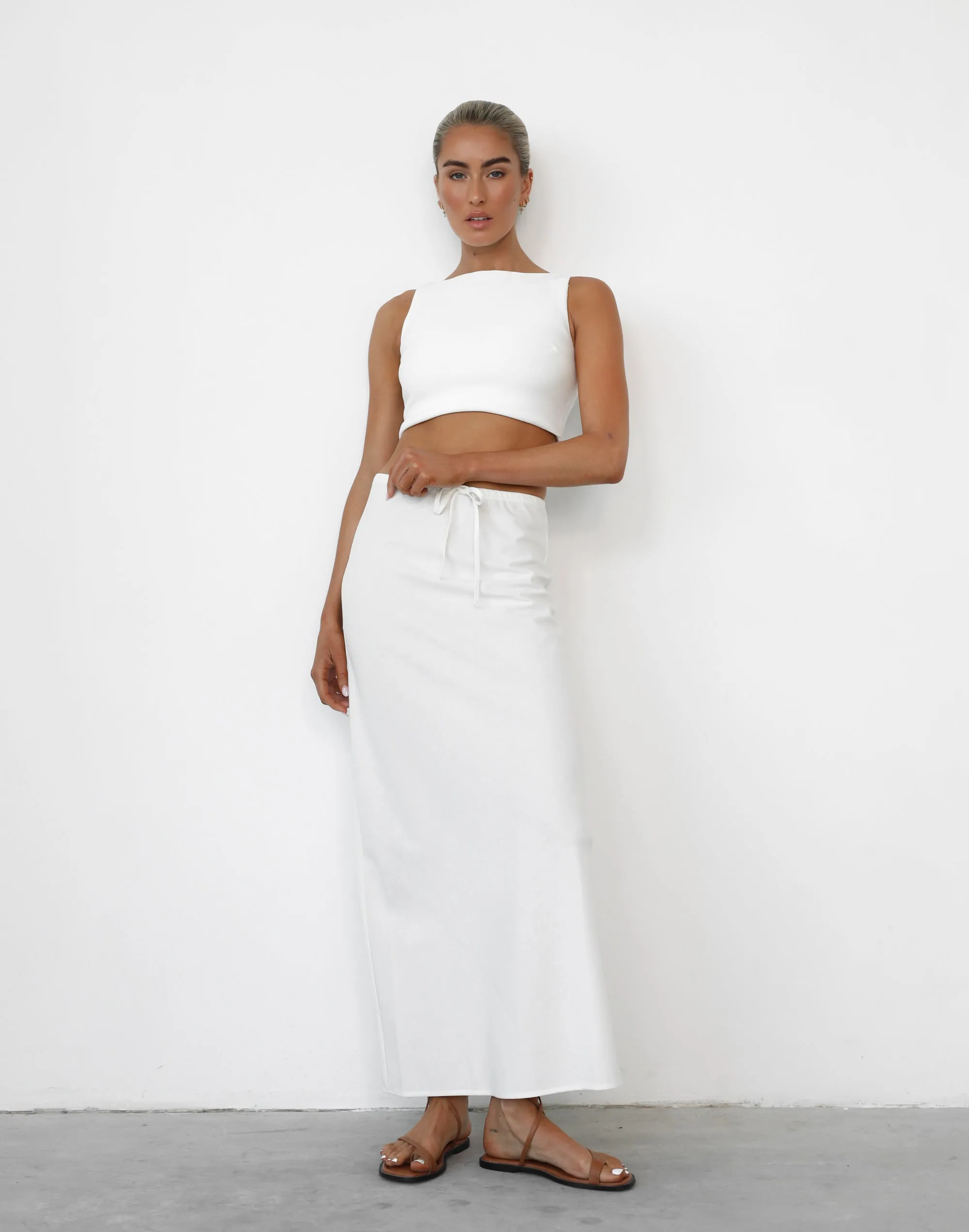 Darna Maxi Skirt (White)