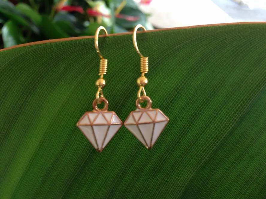 Diamond charm Earrings