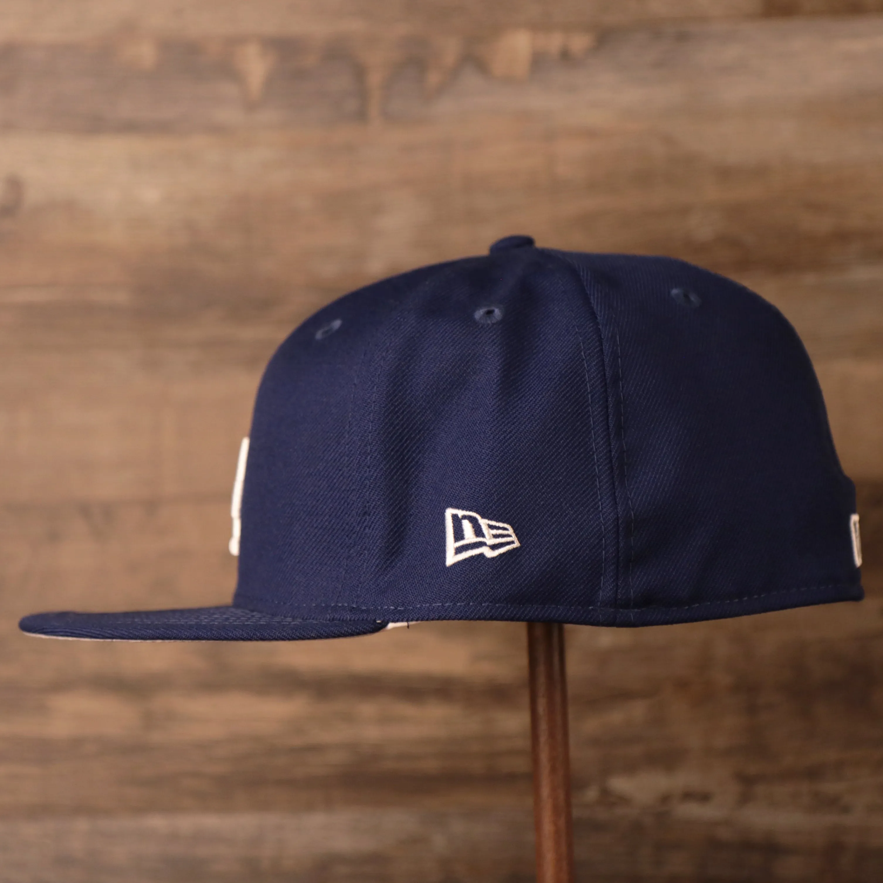 Dodgers Grey Bottom Fitted Cap | Los Angeles Dodgers 1988 World series Side Patch Gray Underbrim Fitted Hat