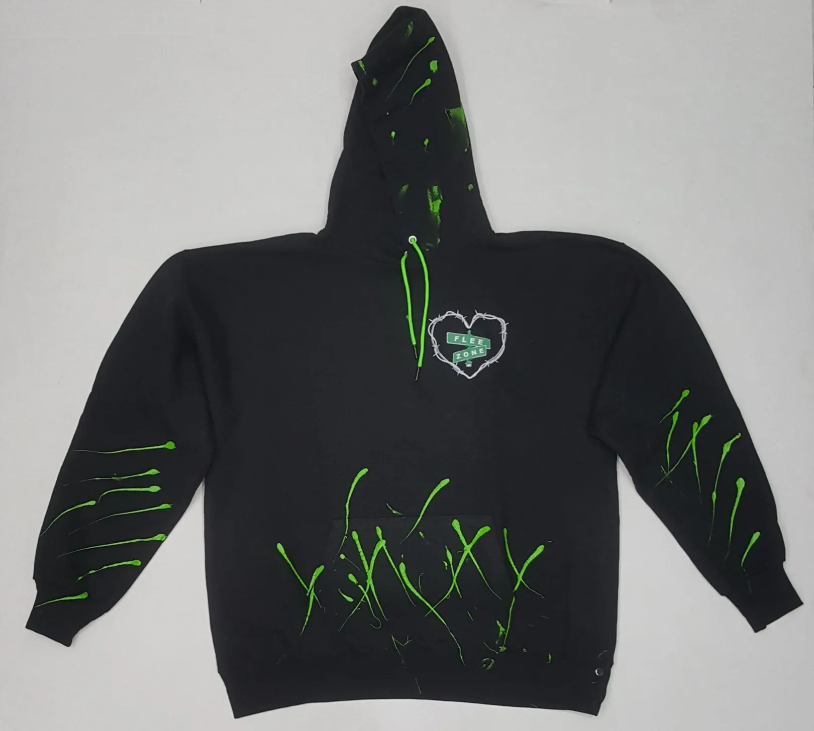 Flee Zone Paint Splatter Hoody