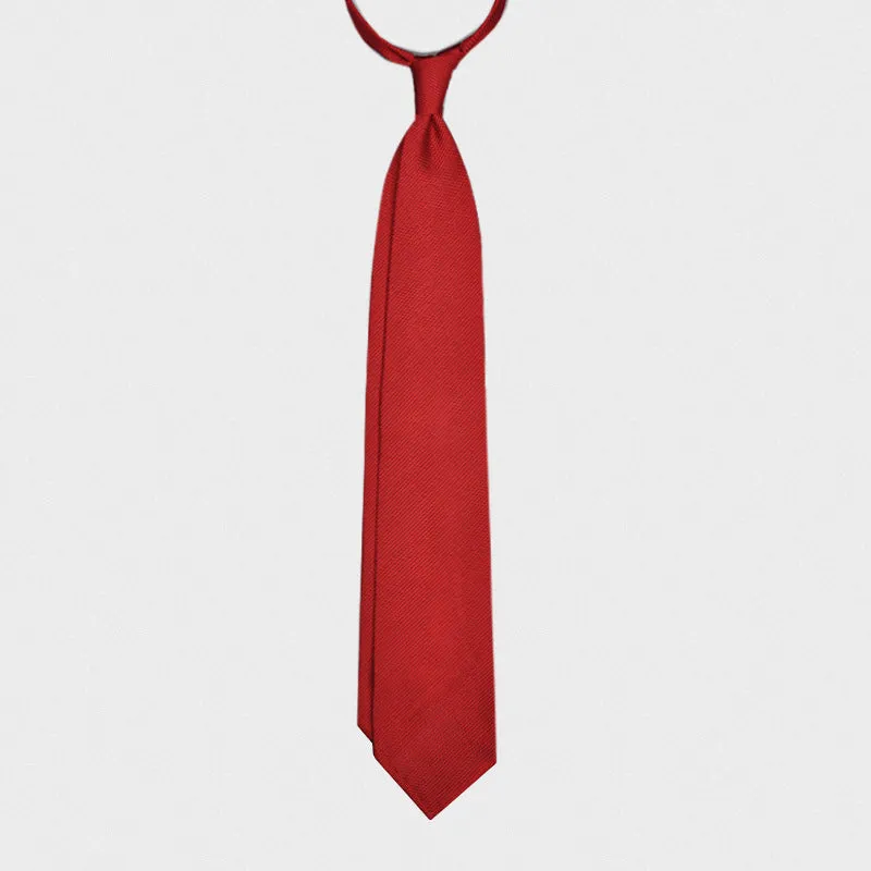 F.Marino Handmade Grenadine Silk Tie 3-Fold Red