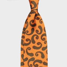 F.Marino Handmade Silk Tie 3-Fold Fantasy Yellow