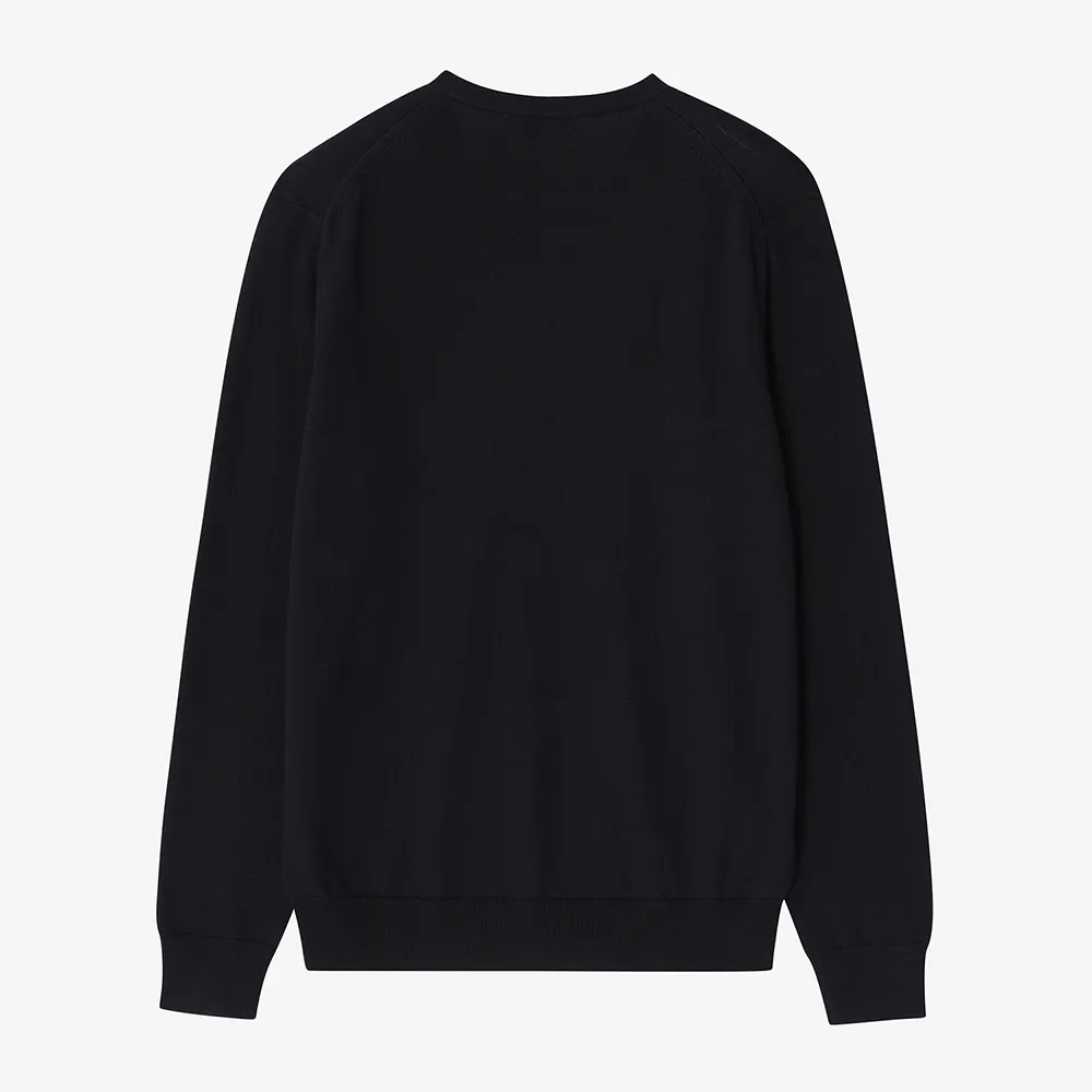 FRED PERRY  |Unisex Wool Street Style V-Neck Long Sleeves Plain Cotton