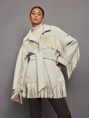 Fringe Jacket - Champagne