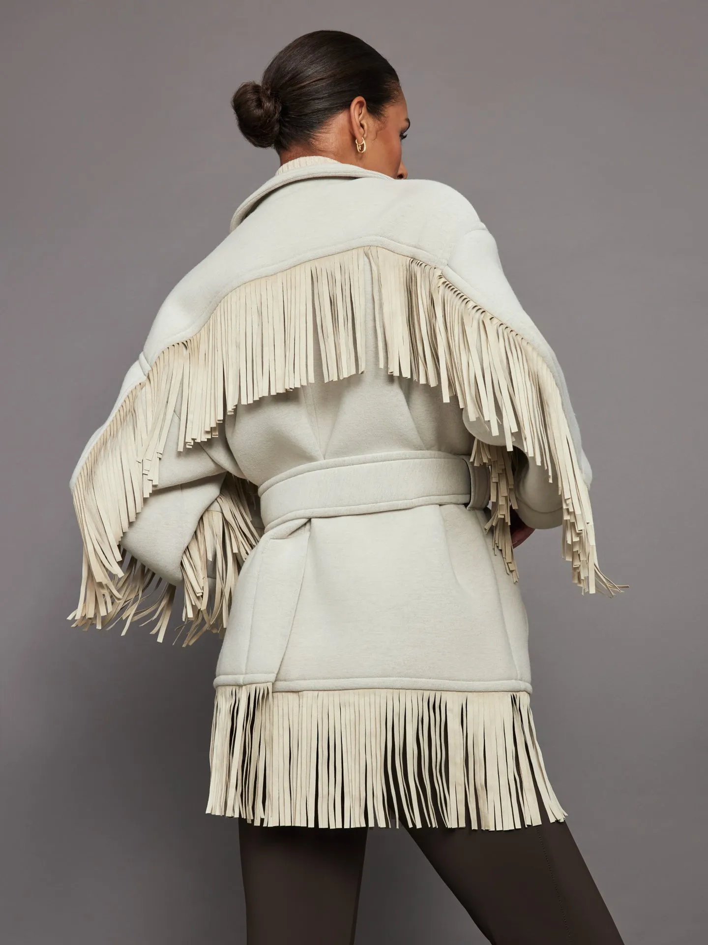 Fringe Jacket - Champagne