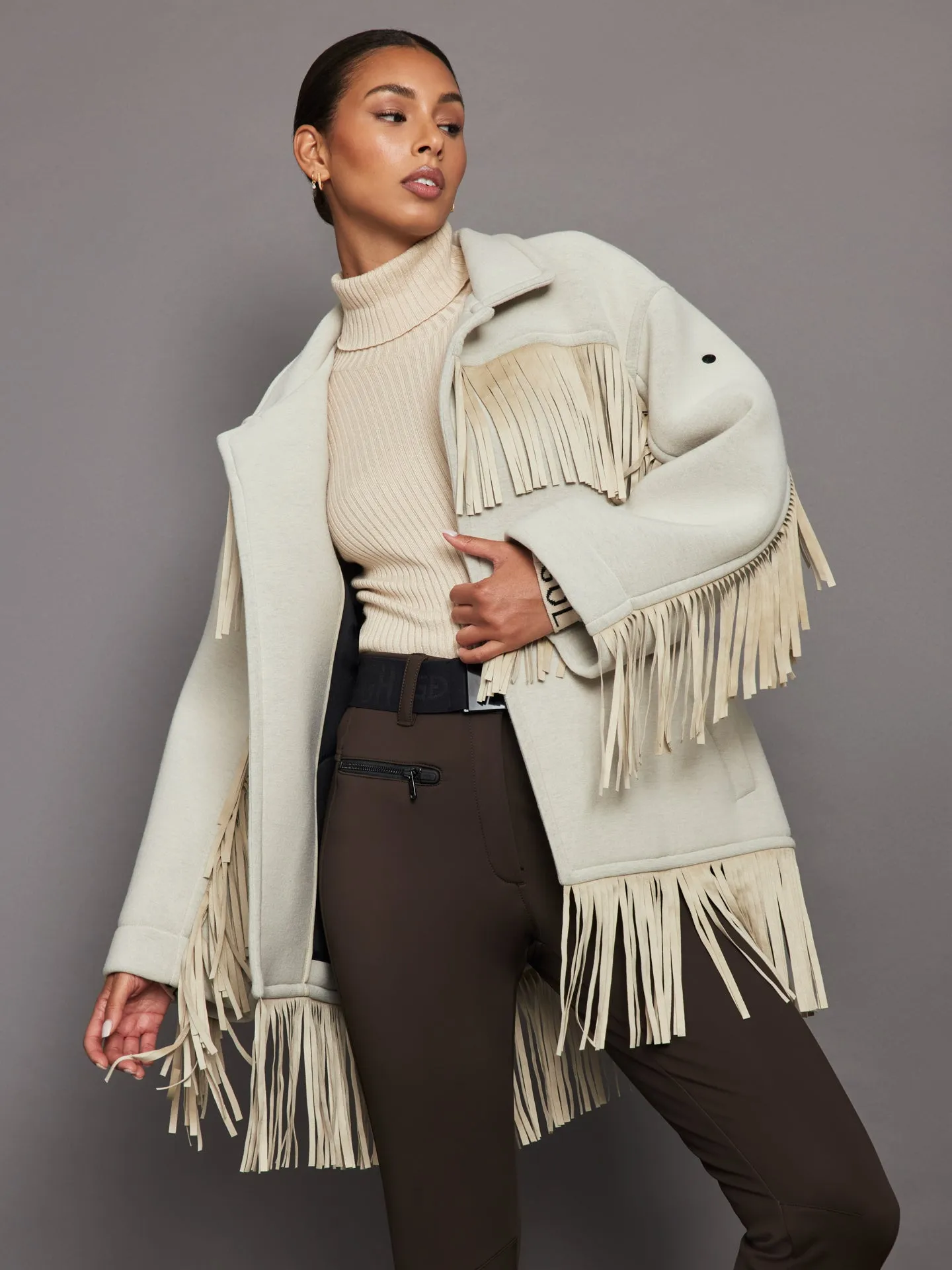 Fringe Jacket - Champagne