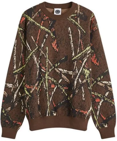 Good Morning Tapes Men's Stick Camo Knit Sweater