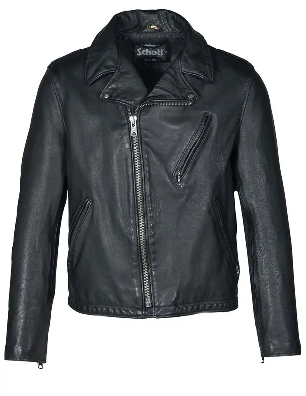 Hand Vintaged Cowhide Clean Motorcycle Jacket 503VN