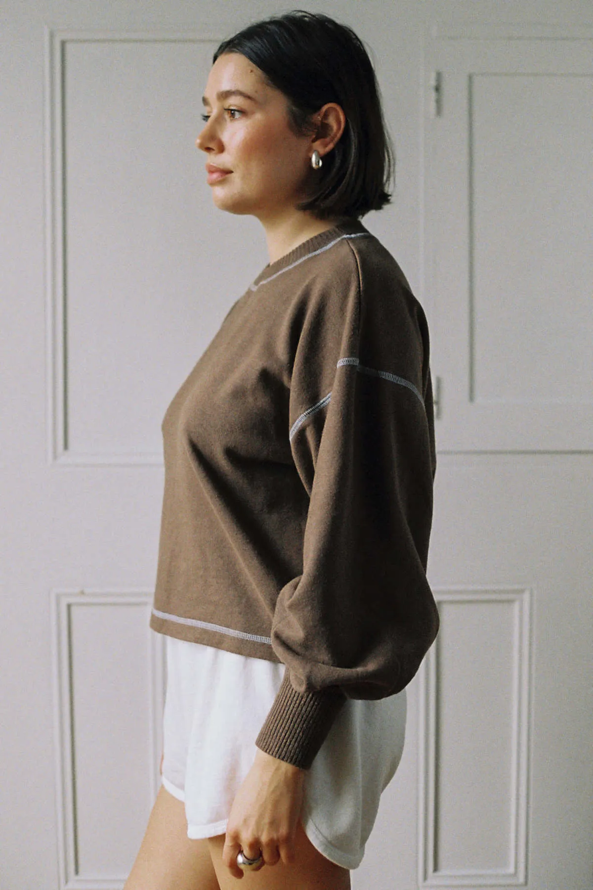 Hemp Cloud Sweater - Carob