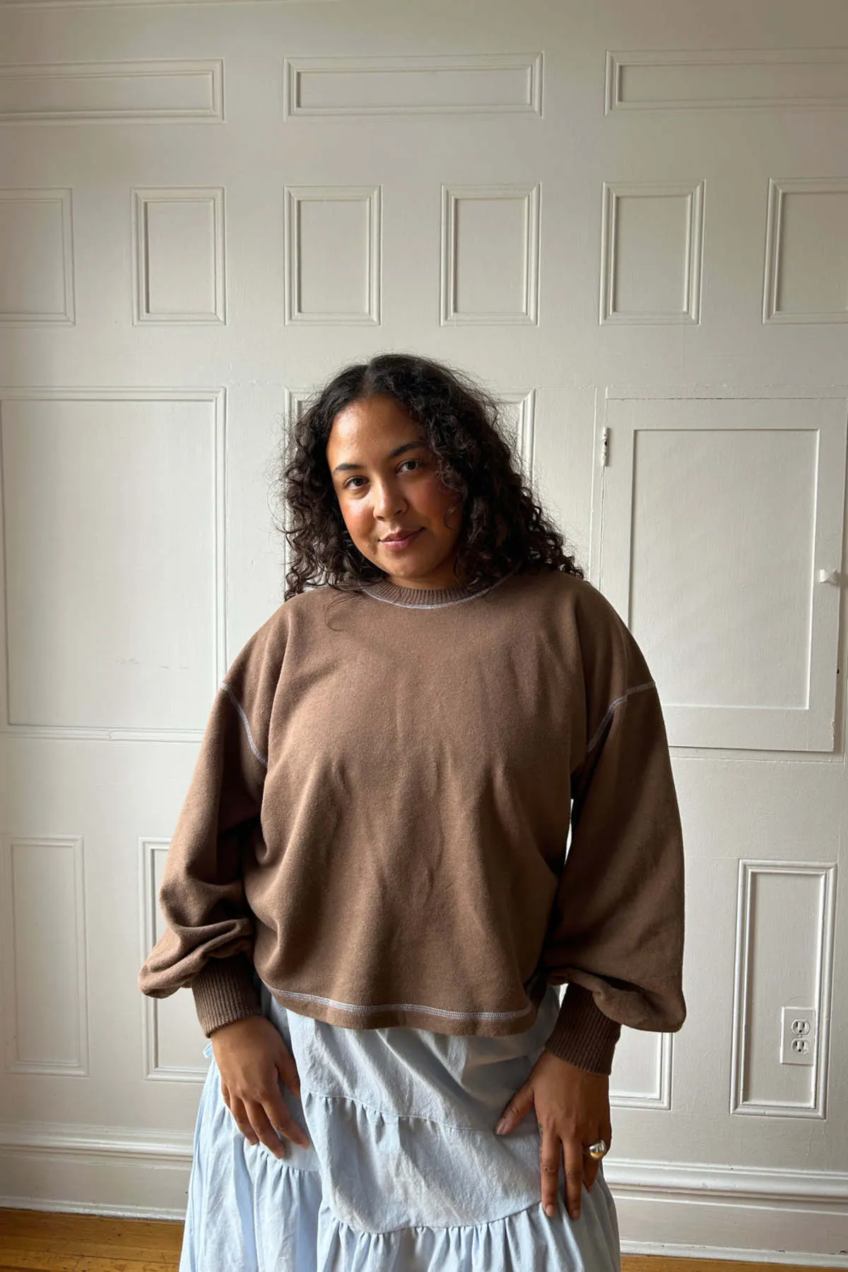 Hemp Cloud Sweater - Carob