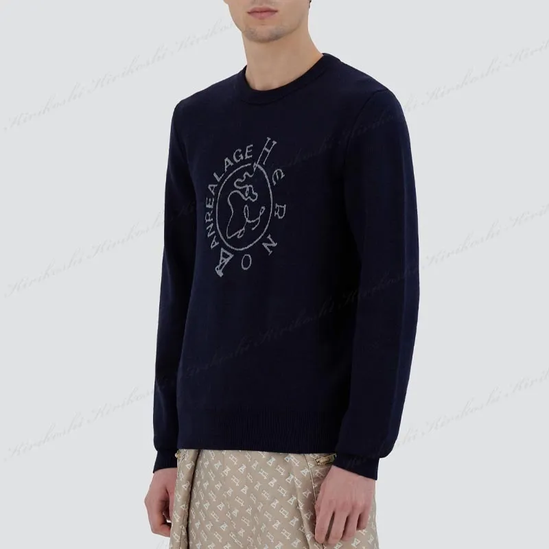 HERNO  |Crew Neck Unisex Wool Street Style Collaboration