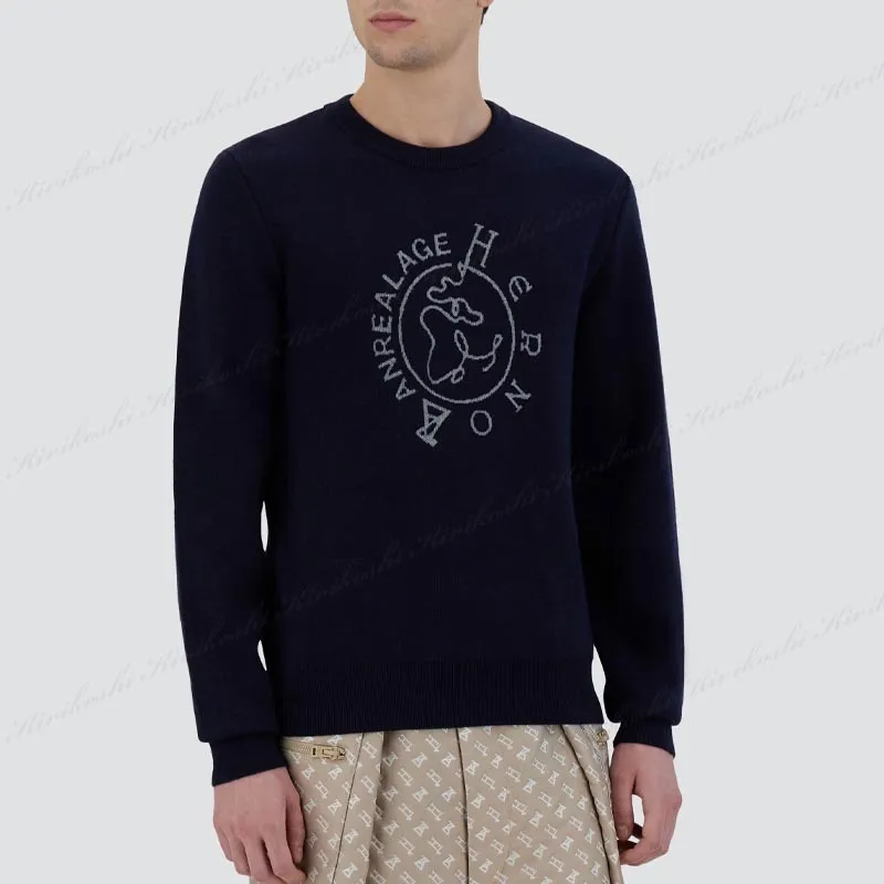 HERNO  |Crew Neck Unisex Wool Street Style Collaboration